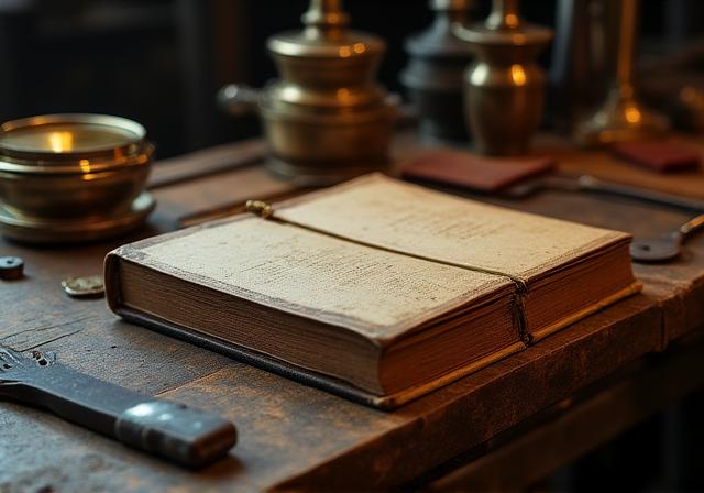 Wnętrze pracowni introligatorskiej Bibliosculpt